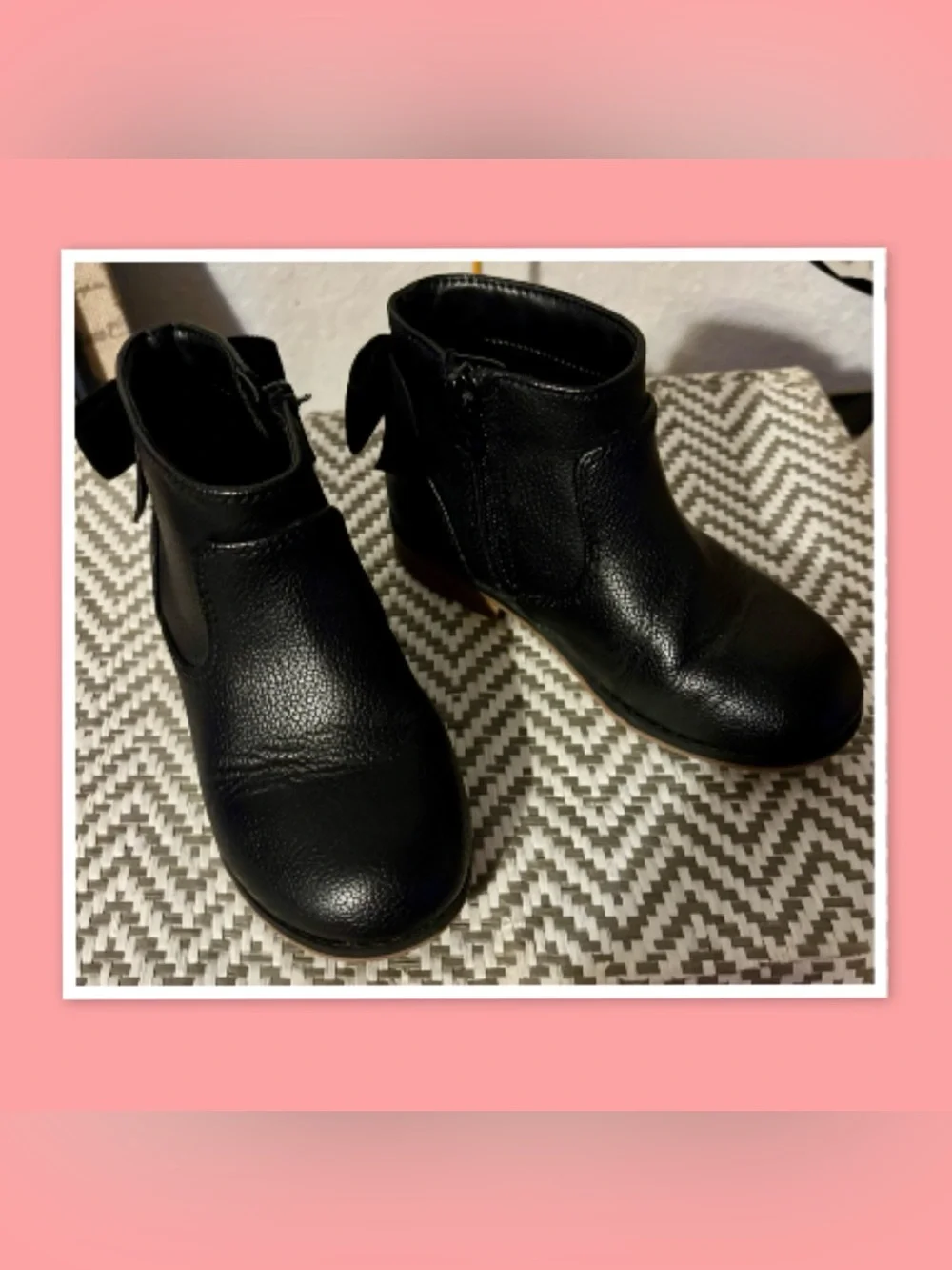 Cat & Jack Toddler Girls’ Black Boots ~ Size 10